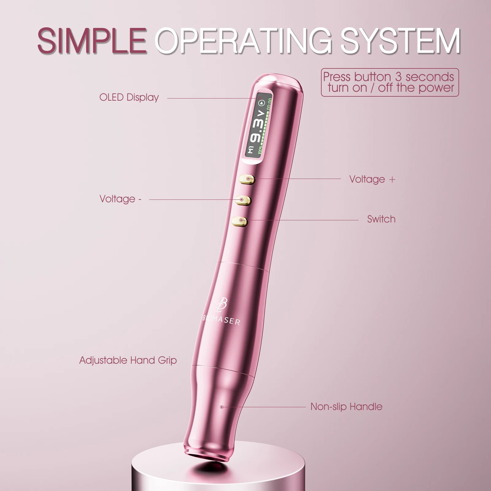 أحدث TP006 اللاسلكية الروتاري قلم الوشم آلة عدة للمحترفين الحاجب الشفاه كحل أومبير مسحوق الحواجب Microshading