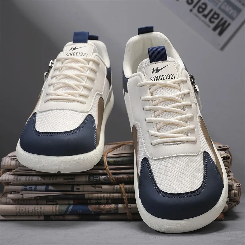 Zapatos Casuales de Punta Ancha para Hombre Double Star, Zapatos Casuales Transpirables de Horma Ancha para Caminar, Zapatos Deportivos Cómodos de Horma Ancha