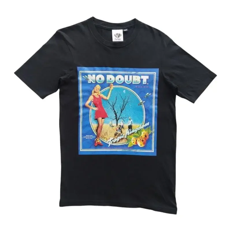 No Doubt Band Tragic Kingdom Basic Black T Shirt Vtg