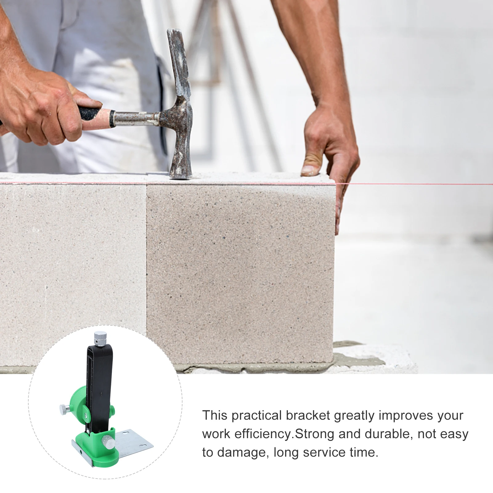 

Level Meter Bracket Magnetic Holder Durable Plastic Strong Magnet Reliable Suspension Rack Practical Assistant