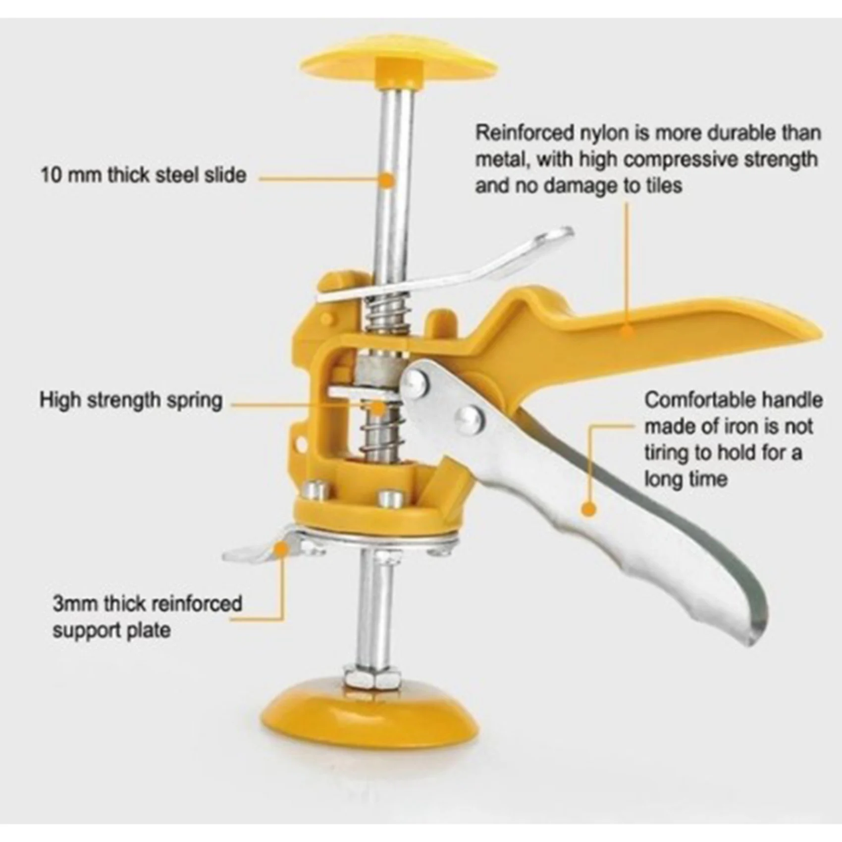 VOFUN-4Pcs Tile Leveling System Leveler Wall Tile Paving Locator Tool Clip Floor Installation Tile Alignment Tools