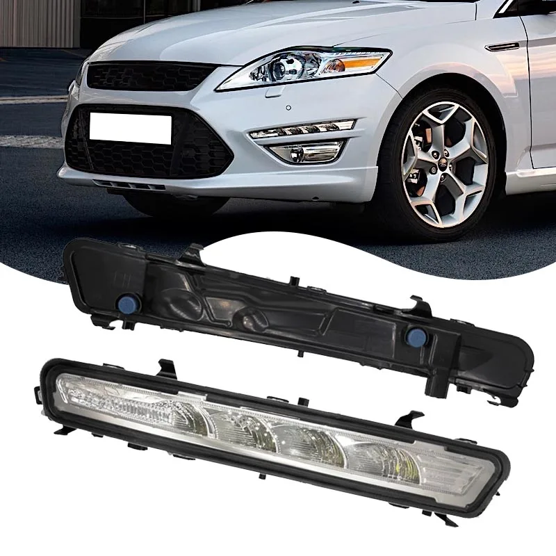 For Ford Mondeo 2011 2012 2013 LED Front Bumper Light Fog Light Daytime Running Light Driving Signal Light With Bulb HS7Z15200F