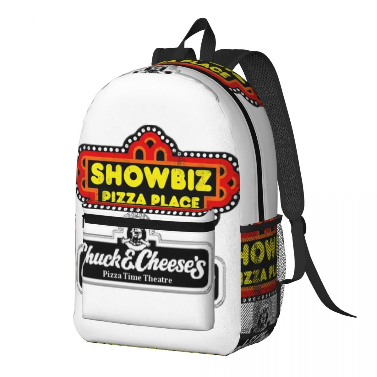 Chuck E Cheeses Pizza Time Theater Backpack Daypack Large Capacity Kids BookBag School Bag Shoulder Bags for Men Women