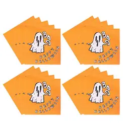 Ghost Paper Napkins Halloween Dinner Napkins Halloween Decoration Napkins Spooky Boo Ghost Halloween Party Paper Napkins For