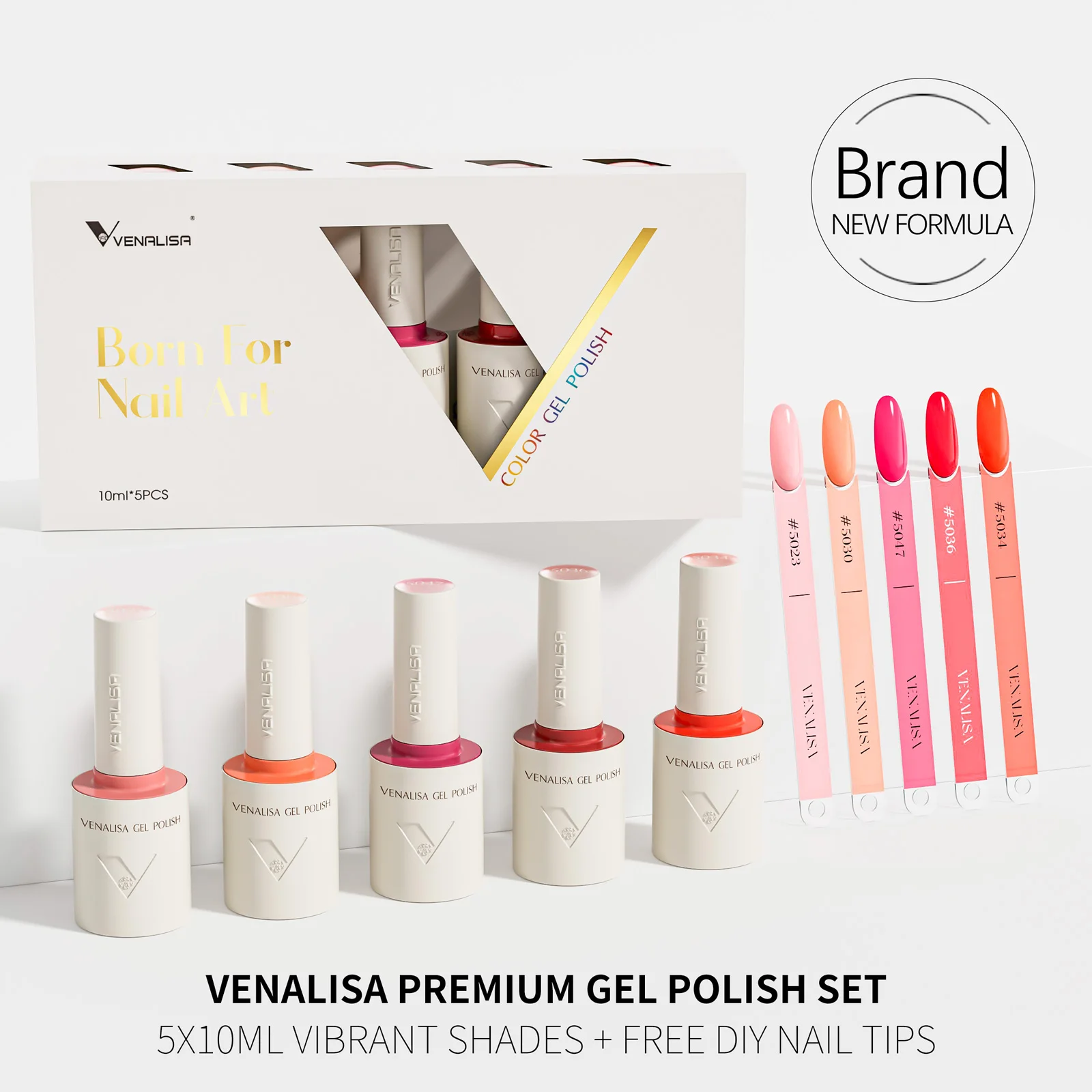 2/3/5 stücke Venalisa 10 ml Gel Kit Farbe Nagel Gel Polnisch Mit Nagel Tipps Set Hema/TPO Kostenloser Diamant Top Soak Off UV LED Nagel Gel – Detail 8
