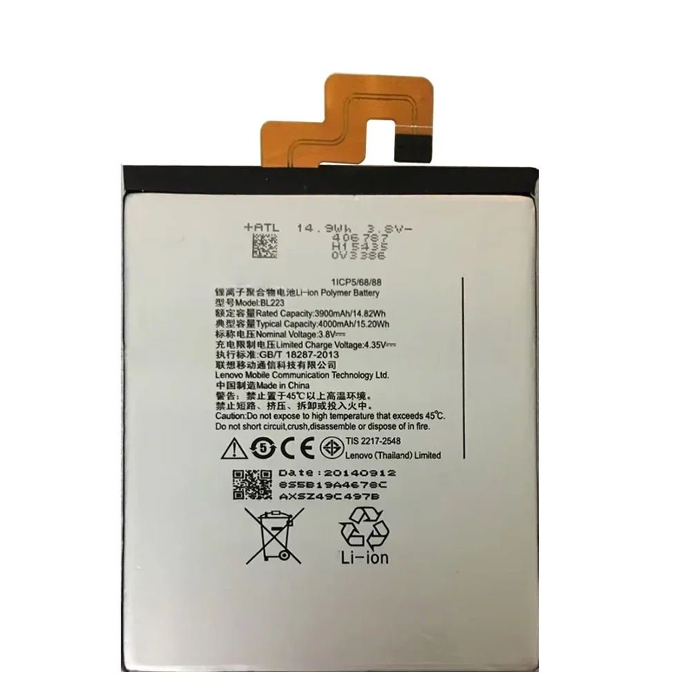 Replacement Cell Phone Battery BL223 For Lenovo K80 K80m K920 vibe z2 Pro BL-23 P90 K7 Large Capacity Lithium Battery
