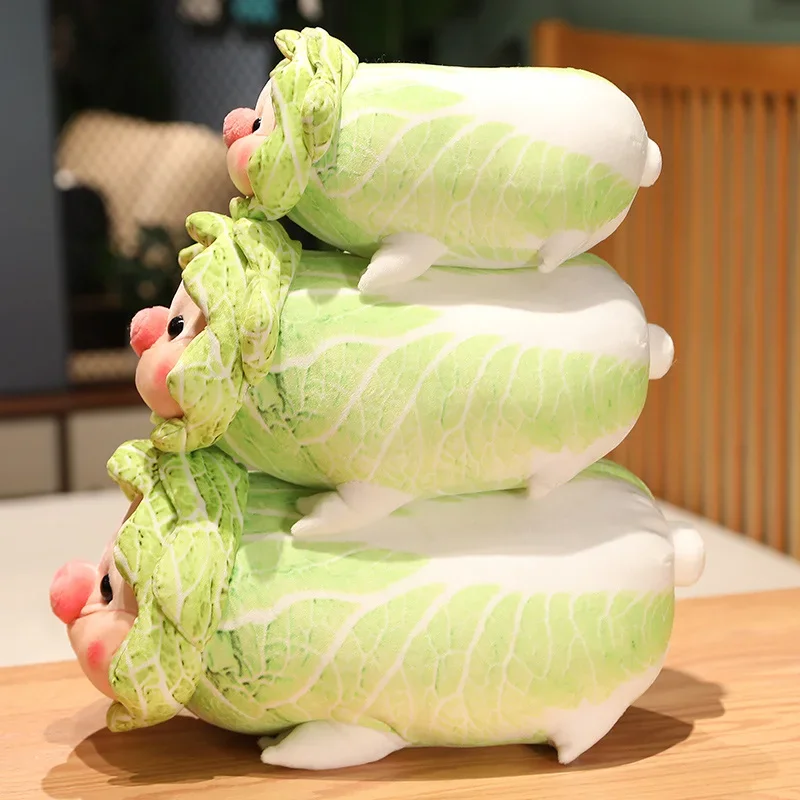 25/42cm Cute Kawaii Cabbage Pig Doll Funny Decompression Stuffed Plush Toy Doll Pillow Birthday Christmas Gift