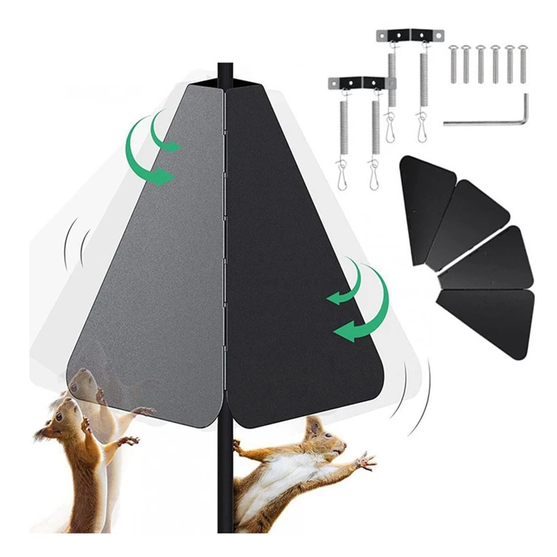 Bird Squirrel Baffle Clear Dome Wrap Squirrel Guard Bird Feeder Pole Rain Proof Hanging Bird Rain Cover Retail