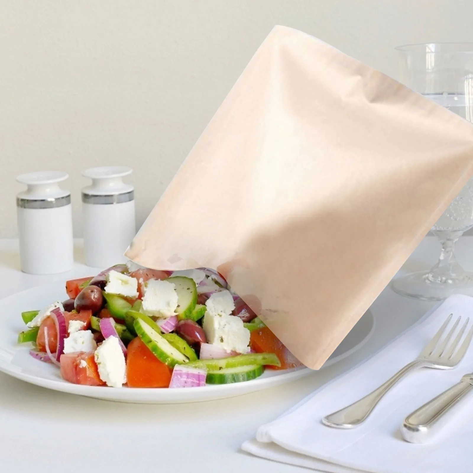 12Pcs Reusable Toaster Bag Non-Stick Bread Baking Bag Sandwich Bags Toast Microwave Heating Pastry Tools 17X19cm