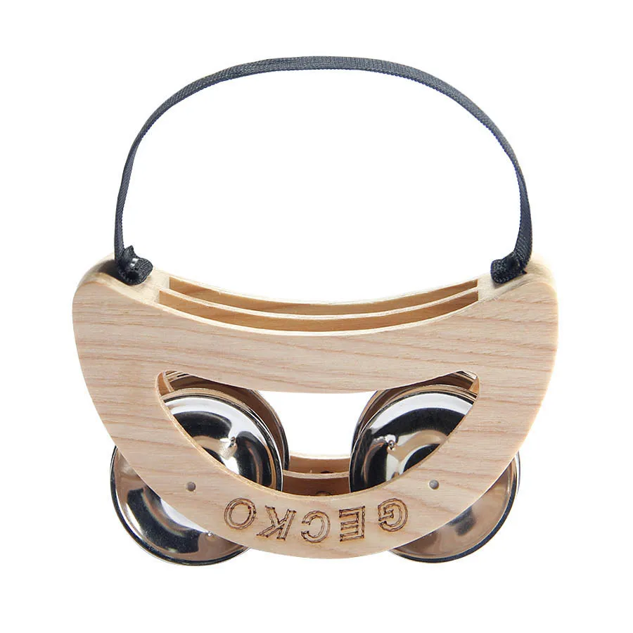 Wood Color Drum Companion Castanets Timber Cajon with Steel Jingles Castanets Box Drum Companion Percussion Accessories ﻿