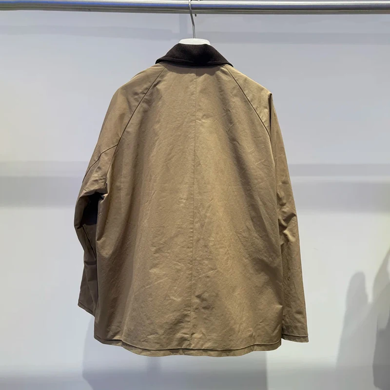 جاكيت نسائي فاخر من الجلد المخملي بتصميم فضفاض للعمل، تصميم جديد لخريف هذا العام، أنيق وعصري بأسلوب ريترو.