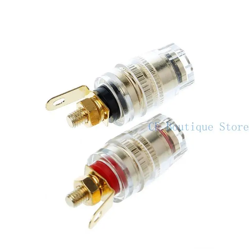 652F 2PCS 4MM BANANA FINE FINE COMP SLAD SOLDER CONNECTOR BRASS