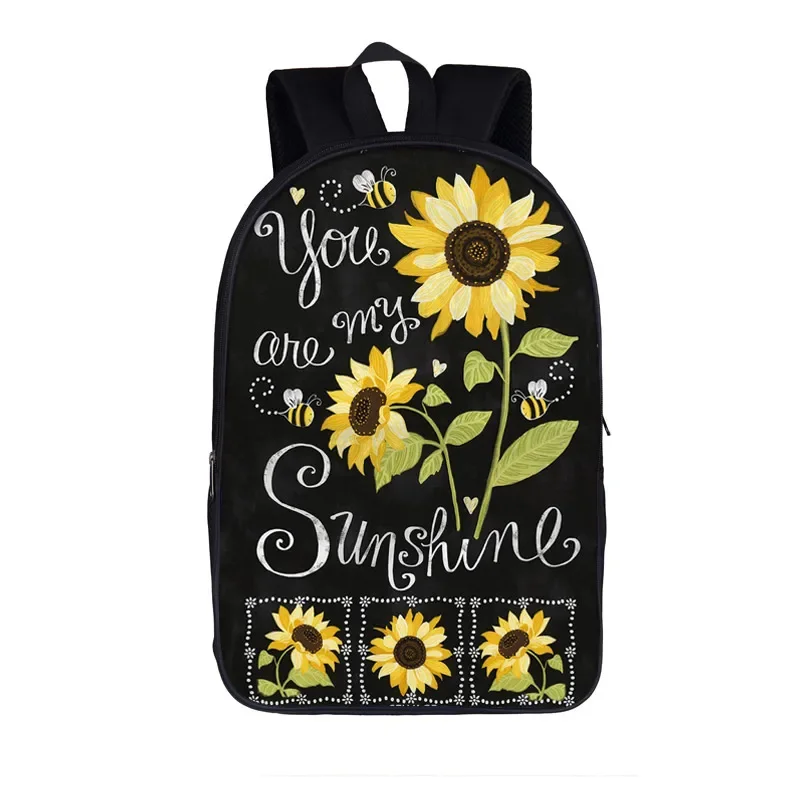 Van Gogh Starry Night Sunflower Backpack para homens e mulheres, sacos de viagem para crianças, mochilas escolares para meninos e meninas adolescentes, mochila para laptop