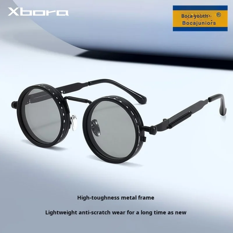 ND9-Speed Adjustable Light Reduction Sunglasses Fishing Driving Filter Retro Glasses Anti-ultraviolet Polarized Sunglasses BY01
