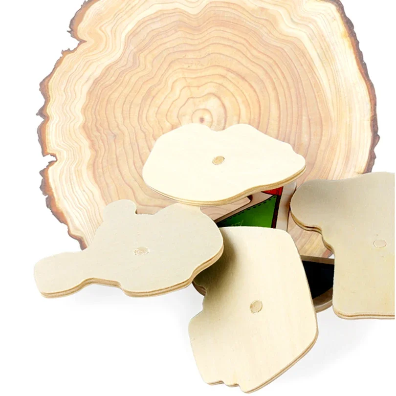30cm Baby Toys Montessori Wooden Puzzle Hand Grab Board Educational Wood Puzzles for Kids Cartoon Animal Vehicle Gift for Child