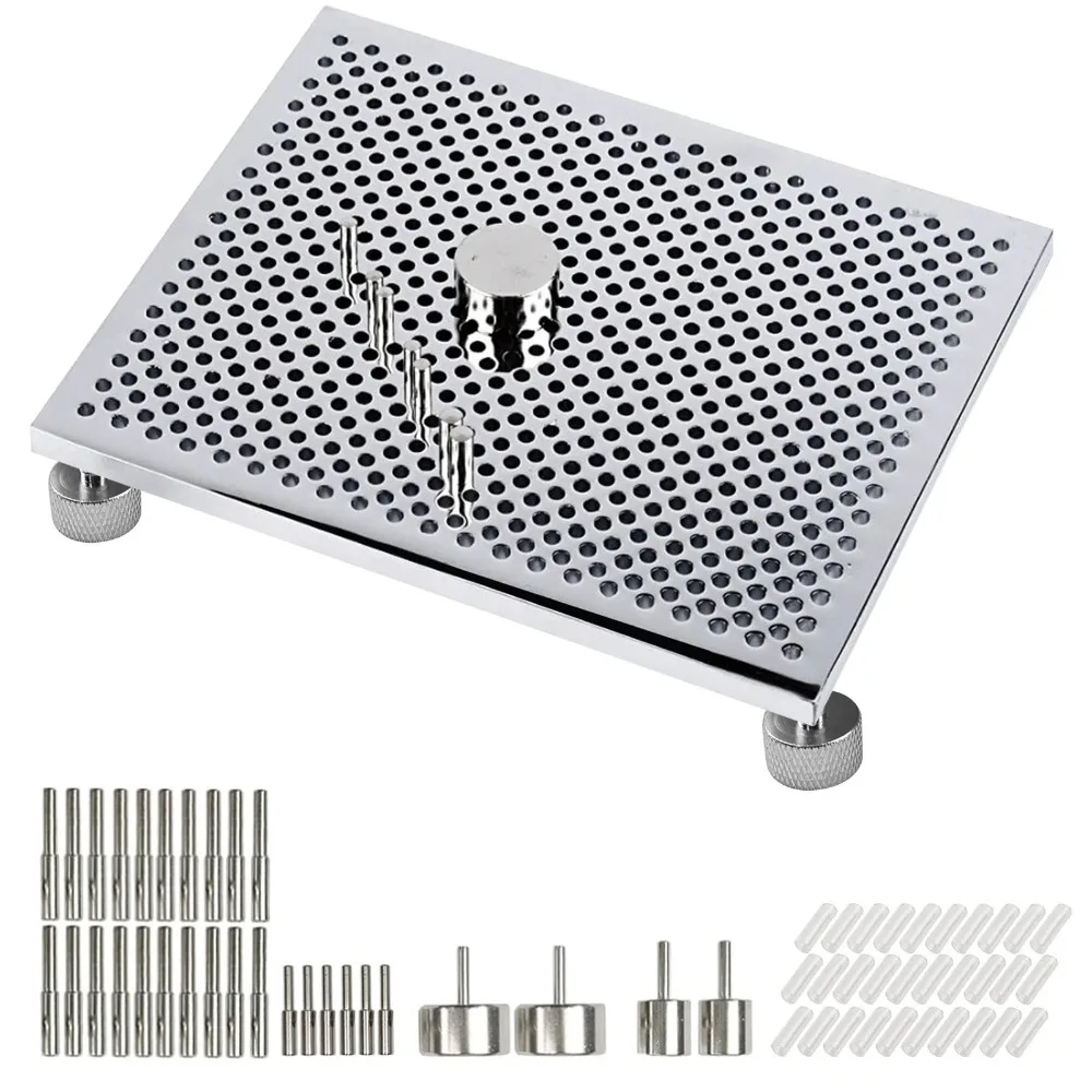 Aluminum Wire Jig Jewelry Making Tool Set Adjustable Wire Bending Jig Board for Wire Wrapping DIY Earring Bracelet Craft Tool