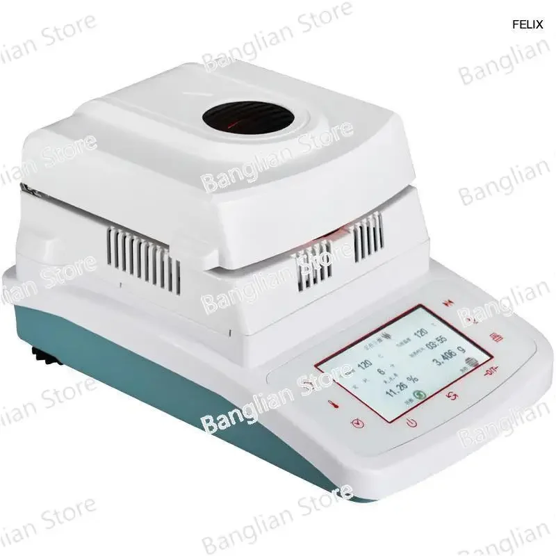 Rapid analyzer 50g/0.005 100g/0.005 Automatic Halogen Heating Moisture Meter Analyzer Tester Tea, grain, feed, corn, plastic