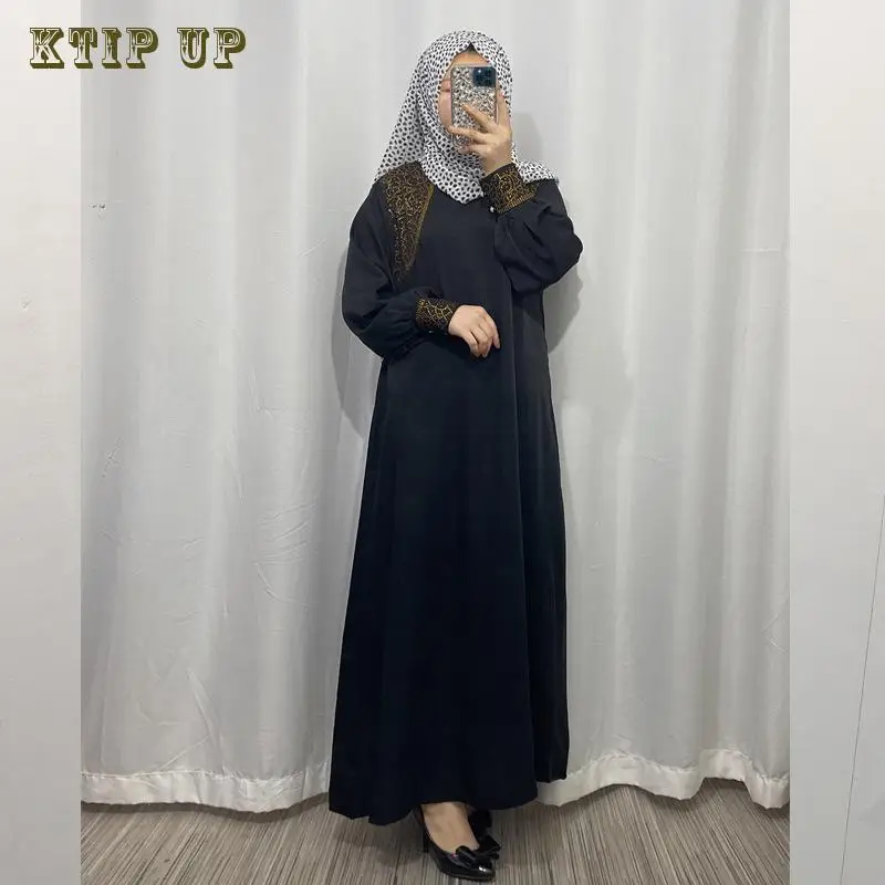 

Ramadan Muslim Middle East Dubai Hui Women's Fashion Malay Long Dress Hot Diamond Long Robe Dress Islamic Clothing Women Abaya