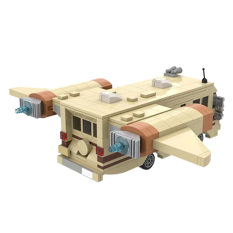 MOC Wing Car Building Block Gioco spaziale Eagle-5 Combattimento Razzo Veicolo volante Mattoni Assemblare Tecnologia modulare Giocattoli fai da te Regali
