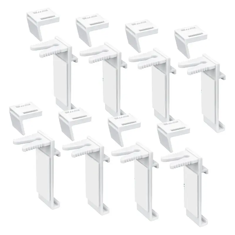 Hot Selling-For Klemmfix PVC Clamp Holder 8PCS Clamp Support Bracket For Roller Blind, Double Roller Blind Replacement Accessory