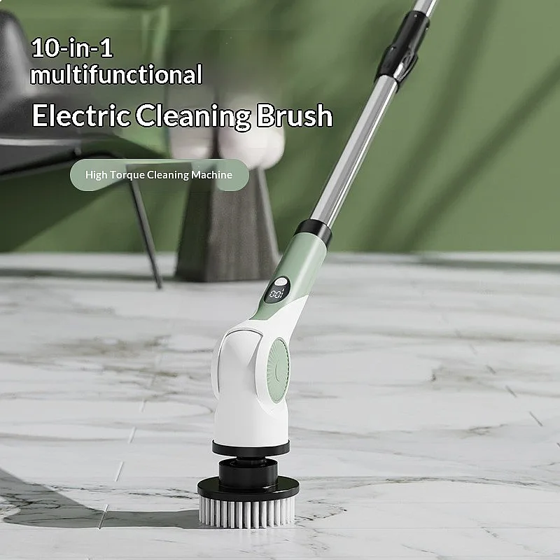

Electric Cleaning Brush Cordless USB Rechargeable Auto Rotating Telescopic Long Handle Scrubber