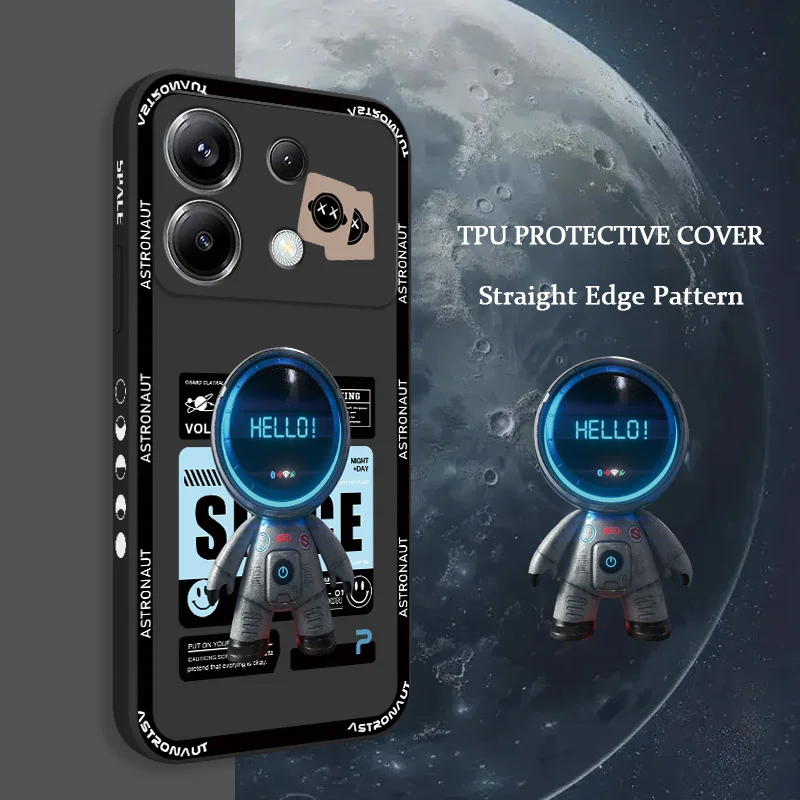 

Tech Astronaut Phone Case For Xiaomi Poco F8 F7 X7 X6 F6 M6 M5 M5S F5 X5 F4 X4 M4 X3 Ultra Pro GT Silicone Cover