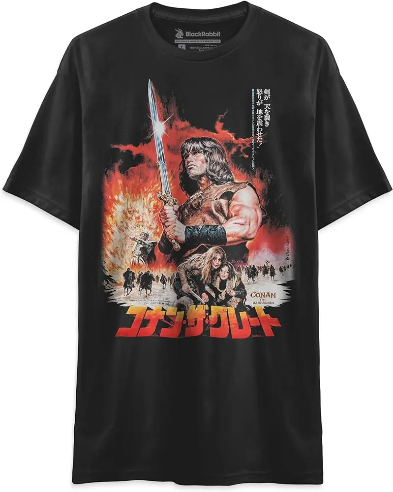 Conan The Barbarian Japan Poster Retro Vintage 80s Fantasy Unisex Classic T-Shirt