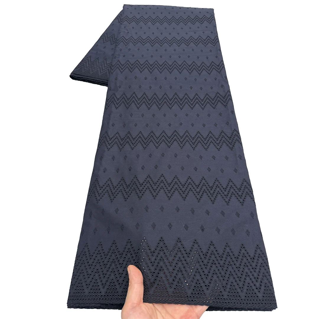 

Африканская хлопковая мягкая ткань Atiku для пошива мужских костюмов, нигерийская швейцарская хлопковая кружевная ткань Voile для мужской одежды, 5 ярдов