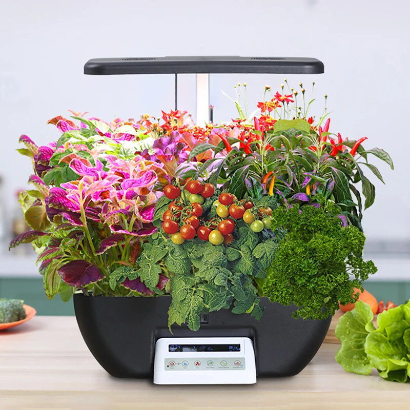 with LED Grow Light, Adjustable Height Automatic Timer Germination Kit for Vegetables & Fruits