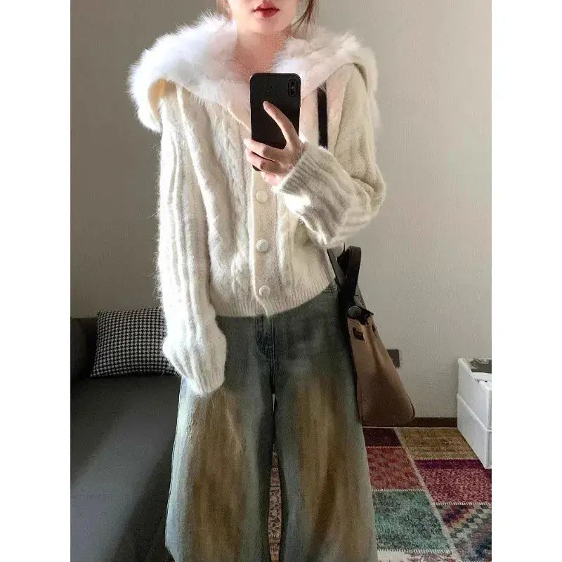 

Кардиганы в винтажном корейском стиле, женские летние свитера для многослойного ношения, простые, с завязками, в рубчик, в университетском стиле, с полосками и пайетками, приятные к телу, для офиса (OL)