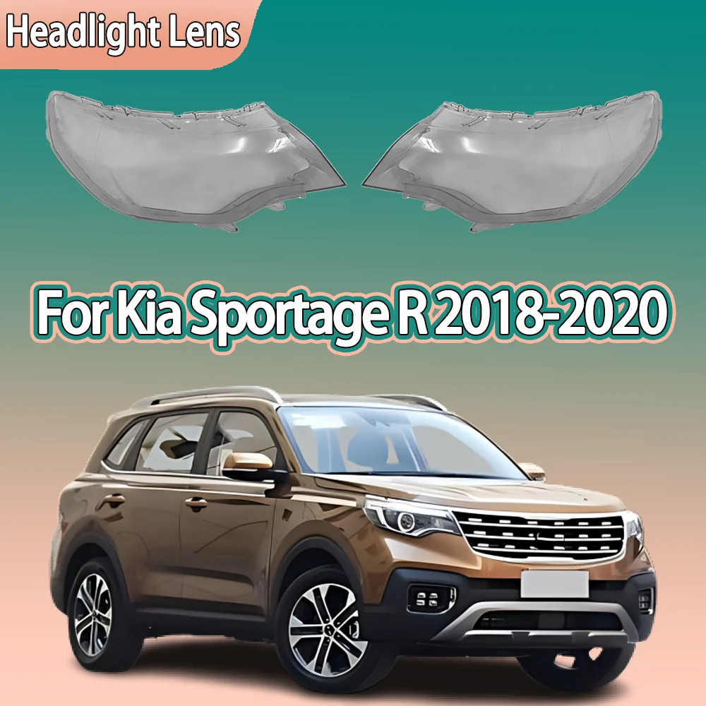 

For Kia Sportage R 2018 2019 2020 Headlamp CoverTransparent Mask Headlight Shell Lens Plexiglass Replace Original Lampshade
