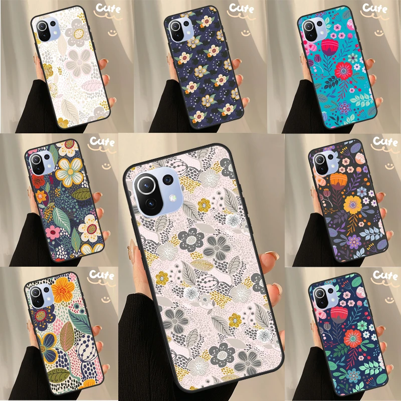 Floral Charm Secret Garden For POCO F5 Pro X4 F4 GT C40 M5s F3 X3 X5 Pro Case For Xiaomi 13 12 Lite 12T 11T Pro Cover 