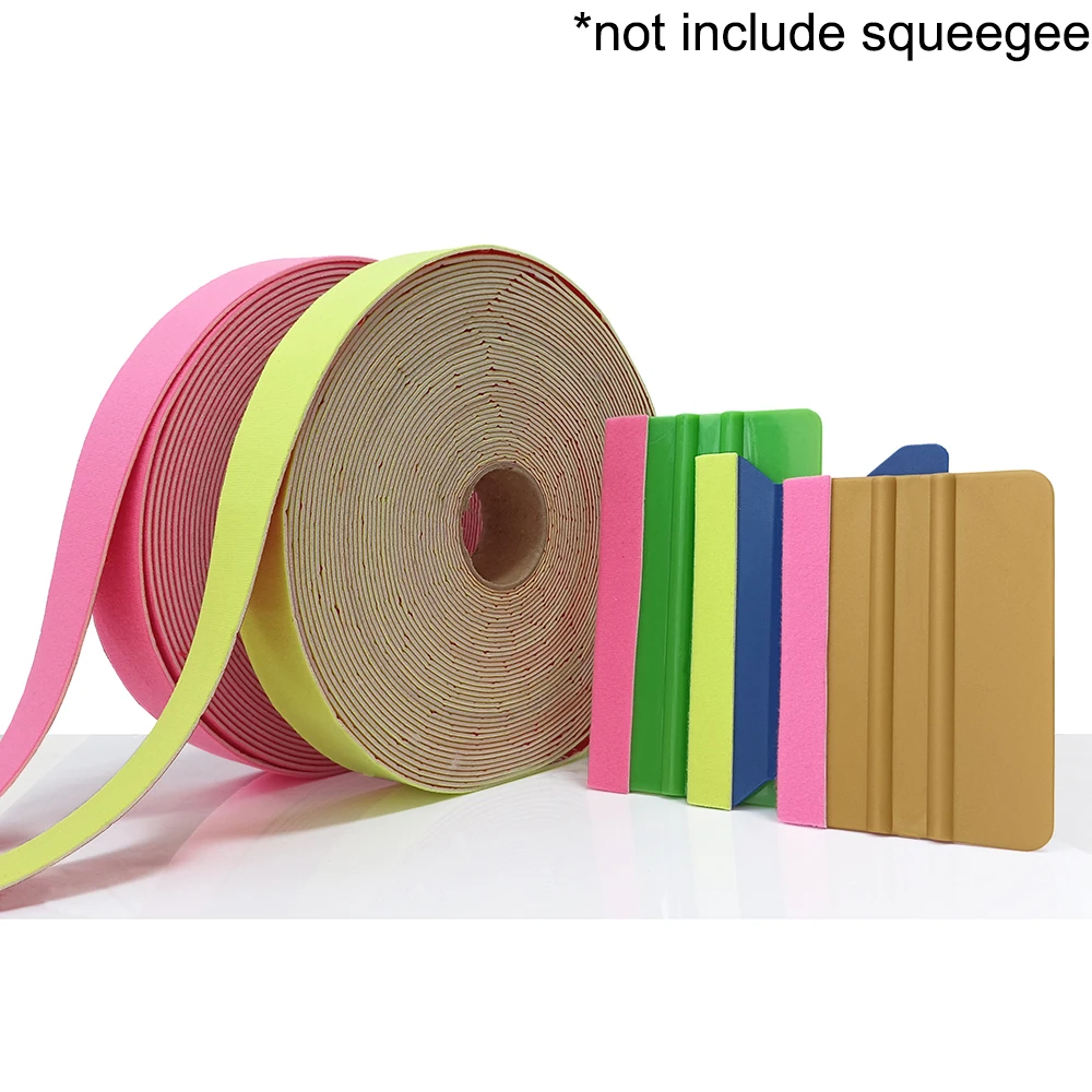 

3cm*15m Soft Felt Cloth Edge for Vinyl Squeegee Car Wrap Window Tint Tool No Scratch Protect Buffer Patch Self Adhesive Edge