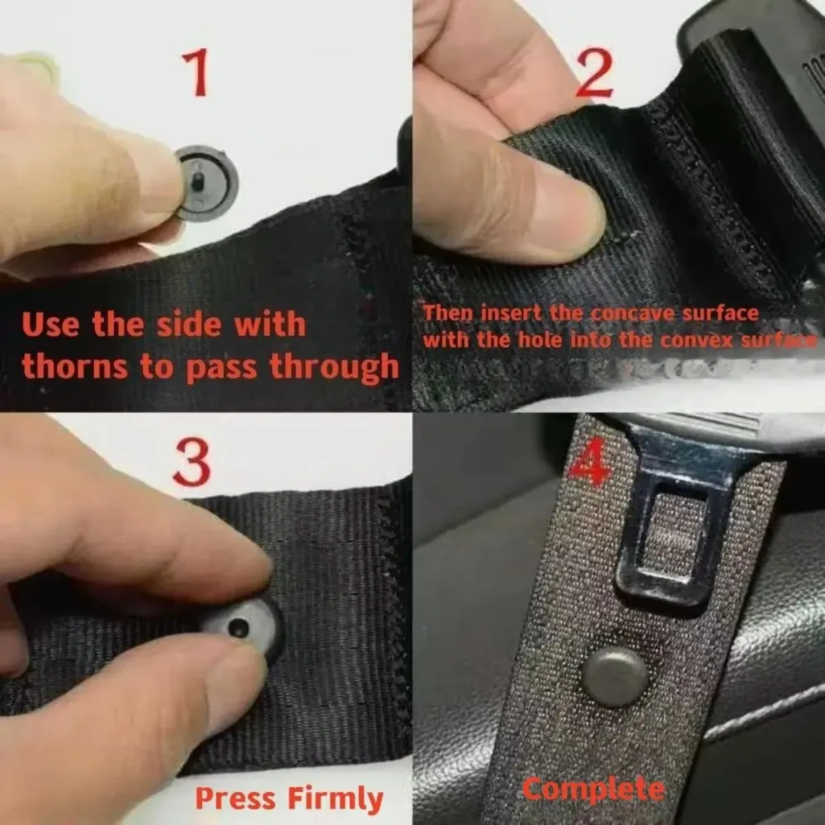 10 PCS Adjustable Car Seat Belt Clips Durable Nonslip Security Belt Clip Locator Uses For Enhanced Safety Measures Accessories