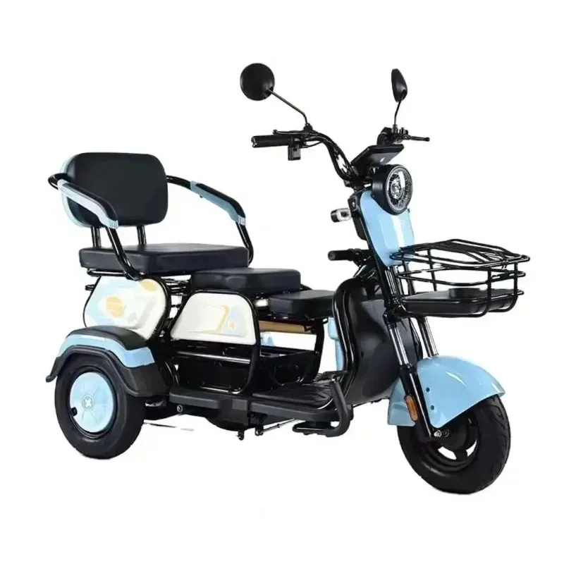 

Новый дизайн, оптовая продажа, 60 В, 500 Вт, свинцово-кислотный аккумулятор, велосипеды, пассажирские электрические трехколесные велосипеды для пожилых людей