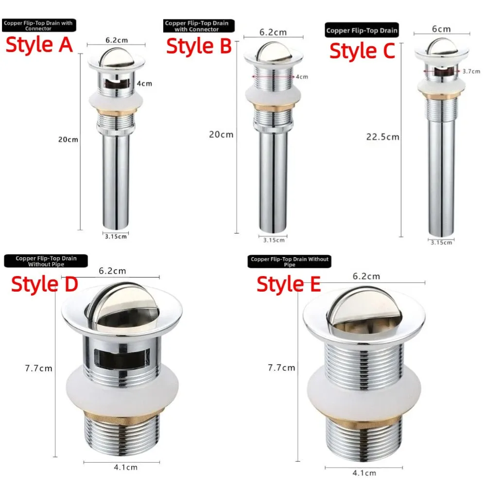 الوجه لوحة نوع حوض استنزاف جهاز مقاوم للصدأ مكافحة انسداد مصفاة حوض النحاس التصريف السريع العالمي بالوعة استنزاف #4