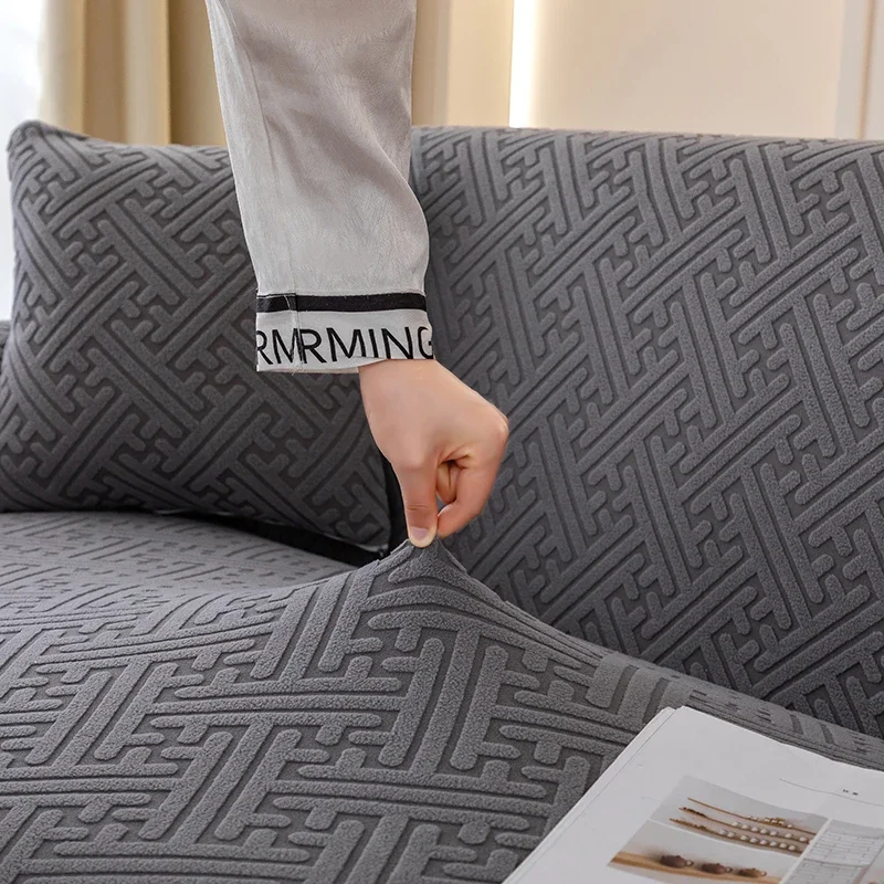 Adjustable Elastic Sofa Cover Extensible Sofa Slipcovers Non-Slip Armchair Couch Corner Sofa Covers Protector 1/2/3/4/5 Seater