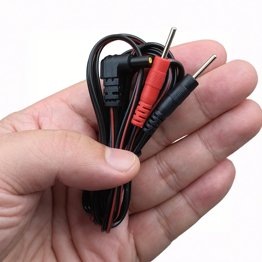 Electrode Lead Wires Standard Connect Cables for Tens / Ems Muscle Stimulator Electrode Pads Massage Digital Therapy Machines