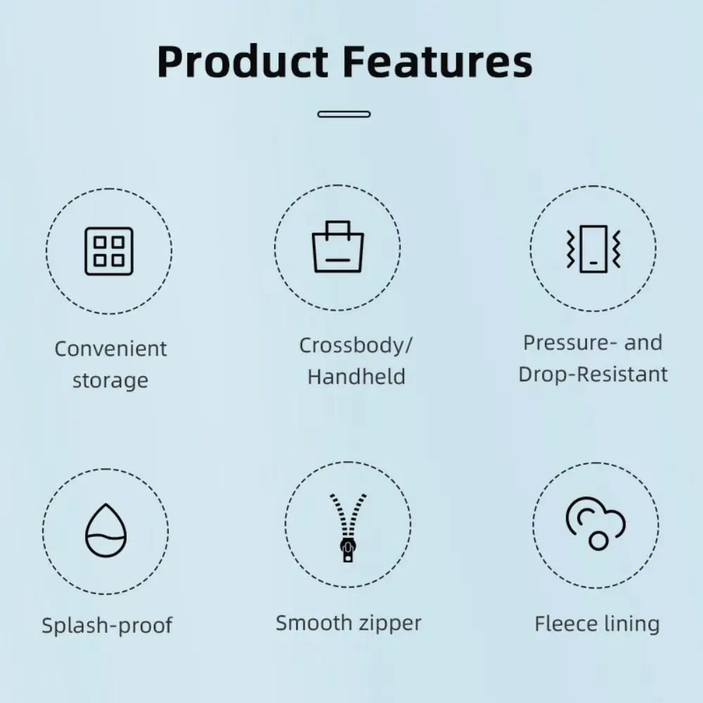 حقيبة حمل من البولي يوريثان حقيبة كتف واقية مقاومة للماء حقيبة يد مضادة للصدمات لملحقات كاميرا الحركة DJI Osmo Pocket 3 #2