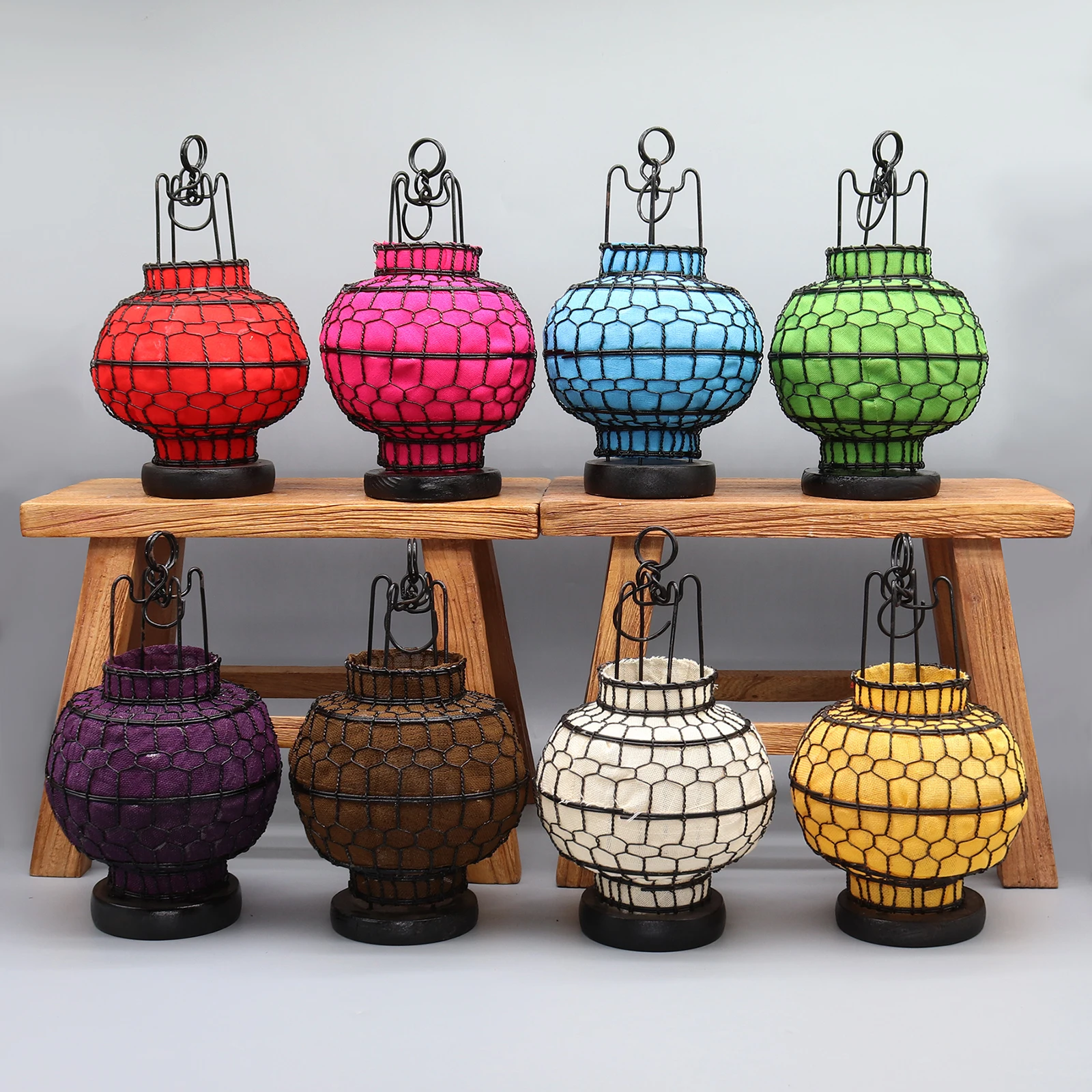 

Iron Wired lantern, Hand Woven Chinese Lantern, Home Decoration, Table Accessory