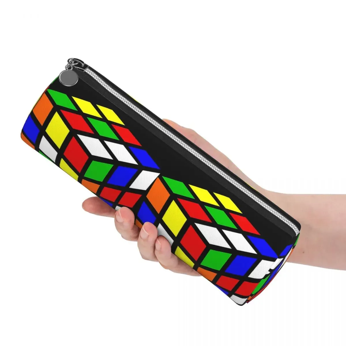 Magic Cube Pencil Case Pencil Pouch Cylinder Pen Box Pencil Bag for Studen School