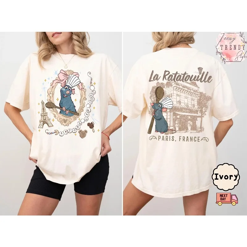 

Рубашка Little Chef Remy, футболка Disney Ratatouille Paris, рубашка шеф-повара Remy Gusto, рубашка из фильма «Рататуй», рубашка шеф-повара Диснея