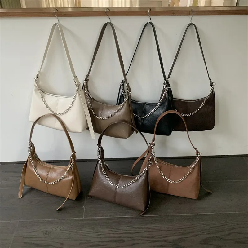 Chain Suede Shoulder Bag 2025 Commuter Simple Diagonal Straddle Bag  Winter Armpit Designer Luxury Bag