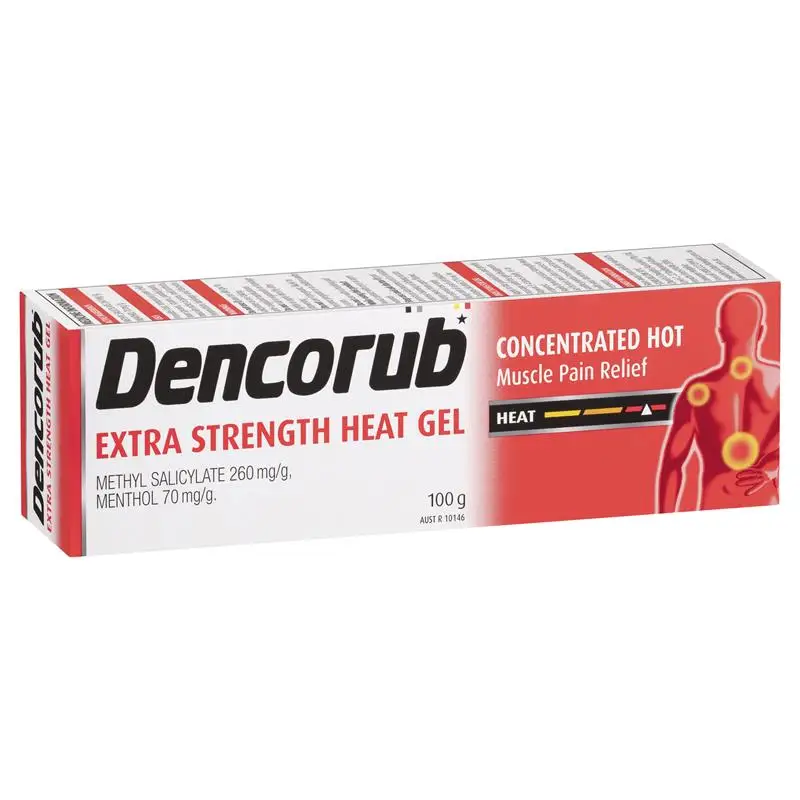Australia Dencorub Extra Strength Heat Gel Warming Sports Gel for Arthritis Rheumatism Lumbago Sore Back Muscles Pain Relief