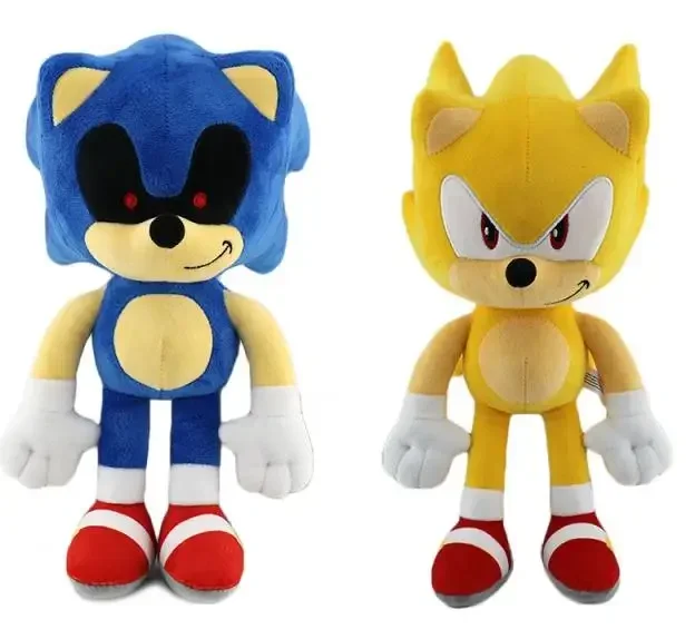 Muñeco de peluche suave de dibujos animados de 30 cm, My Rose Knuckles Tails, Super Sonic EXE, el erizo, un regalo de cumpleaños para niños