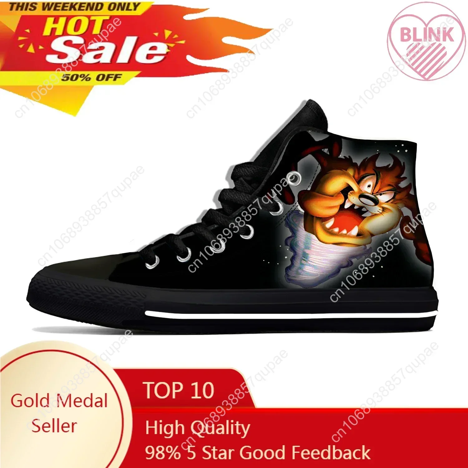 Verano del diablo de Tasmania Mania dibujos animados divertidos Taz zapatos casuales de alta calidad ligeros zapatos de tablero fresco transpirables hombres mujeres zapatillas de deporte