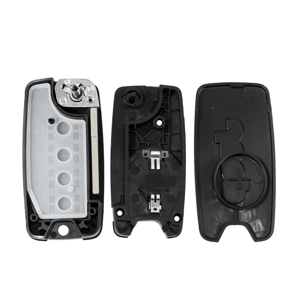 KEYYOU 2/3/4 Buttons For Jeep Wrangler Renegade 2015-2018 Flip Remote Car Key Case SIP22 Blade Replacement Housing