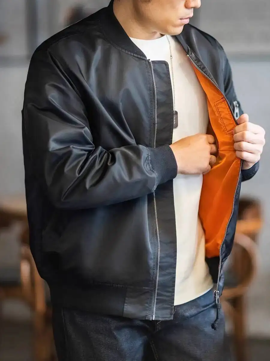 

Men Bomber Jacket 2025 New Spring Autumn Male Baseball Jackets Pilot Men Outwear Army Green Coat Zipper Men's Tactical Uniform