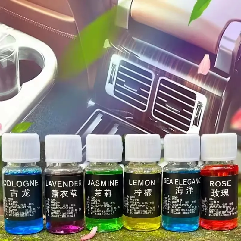 Car Perfume Refill Natural Plant Essential Oil Aroma Diffuser Fragrance Humidifier Oil Freshener 10ML Basic Air Freshness scent