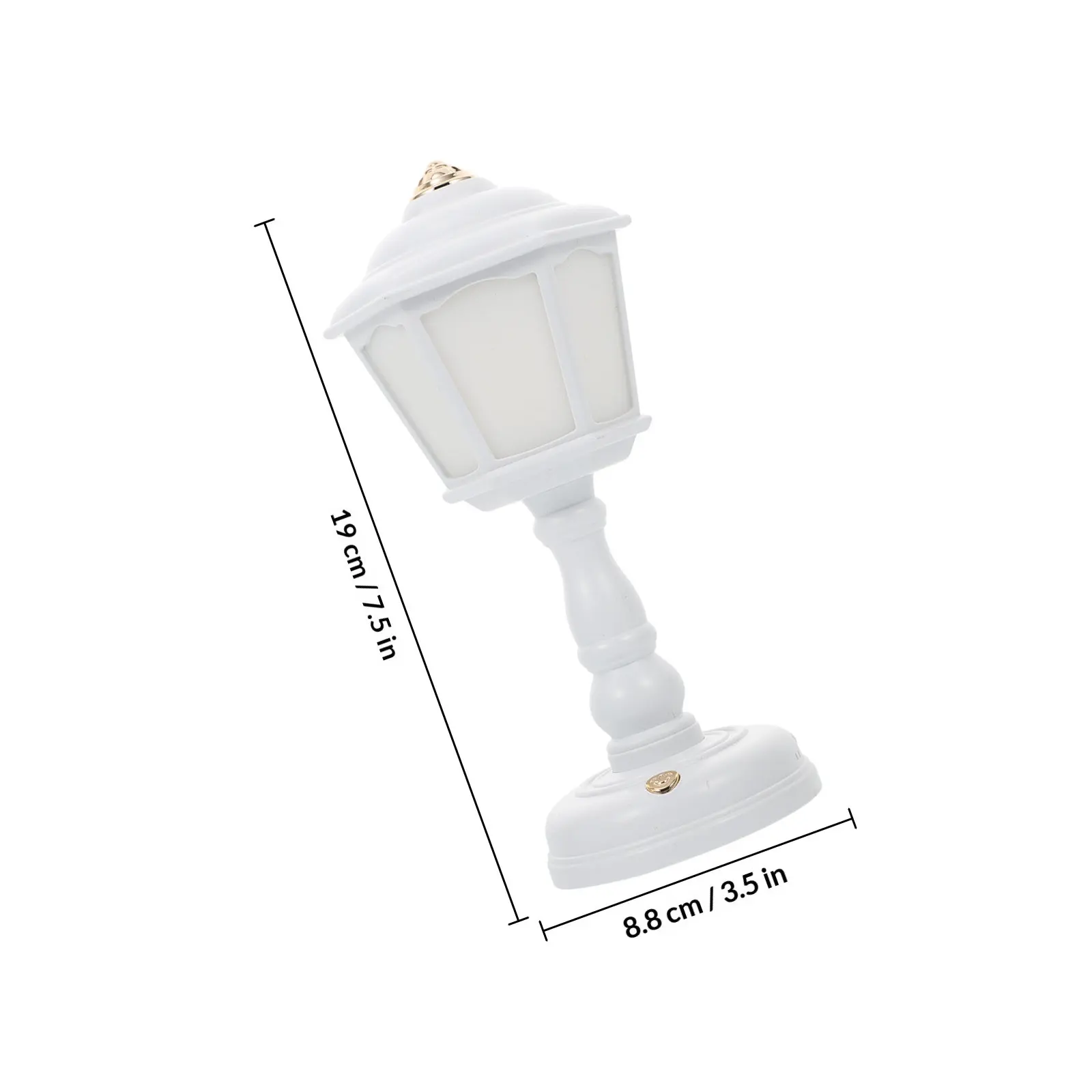 USB Table Lamp for Students to Save Space, Blue ABS Vintage European-Style Night Light with 3-Level Dimming, USB Cable Included